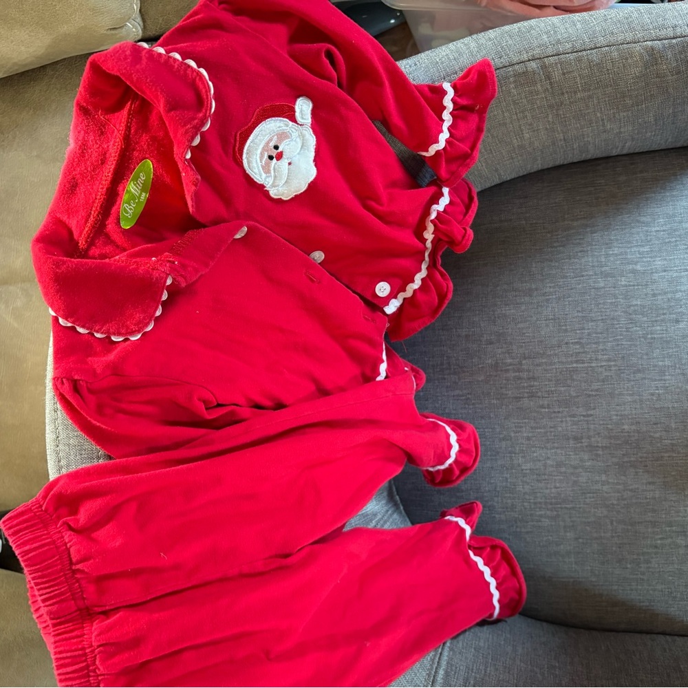 Red Santa Pajama Set - Picture 1 of 1